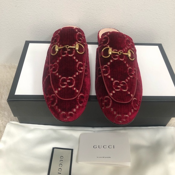 NIB GUCCI Princetown GG Logo Loafer Horsebit Slipper Mule Flat 36.5 - Picture 7 of 10